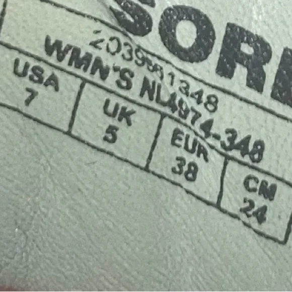 Sorel Women's Sandals in Light Green and White size 7 - Picture 9 of 9